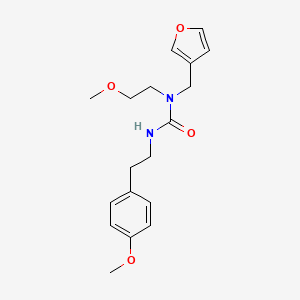 molecular formula C18H24N2O4 B3017883 1-(Furan-3-ylmethyl)-1-(2-methoxyethyl)-3-(4-methoxyphenethyl)urea CAS No. 1421498-98-7