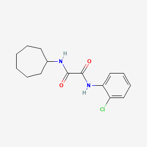 molecular formula C15H19ClN2O2 B3017896 N'-(2-氯苯基)-N-环庚基草酰胺 CAS No. 898375-43-4