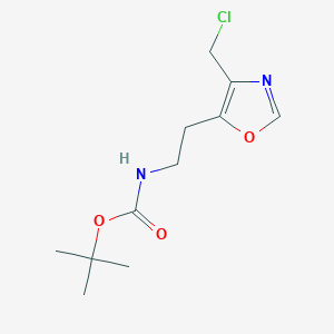 t-Butyl {2-[4-(chloromethyl)oxazol-5-yl]ethyl}-carbamate