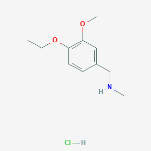 molecular formula C11H18ClNO2 B3017905 [(4-Ethoxy-3-methoxyphenyl)methyl](methyl)amine hydrochloride CAS No. 1158580-37-0