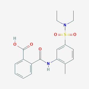 2-{[5-(Diethylsulfamoyl)-2-methylphenyl]carbamoyl}benzoic acid