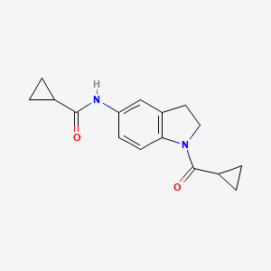 N-(1-(cyclopropanecarbonyl)indolin-5-yl)cyclopropanecarboxamide