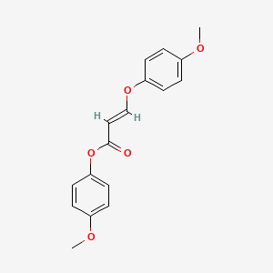 molecular formula C17H16O5 B3017922 (E)-3-(4-Methoxyphenoxy)acrylic acid 4-methoxyphenyl ester CAS No. 323208-04-4