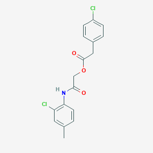 [2-(2-Chloro-4-methylanilino)-2-oxoethyl] 2-(4-chlorophenyl)acetate