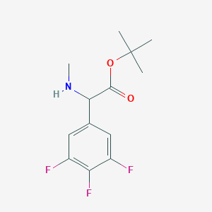 Tert-butyl 2-(methylamino)-2-(3,4,5-trifluorophenyl)acetate