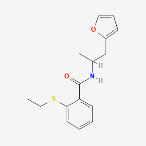 2-(ethylthio)-N-(1-(furan-2-yl)propan-2-yl)benzamide