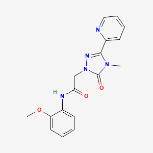 N-(2-methoxyphenyl)-2-(4-methyl-5-oxo-3-(pyridin-2-yl)-4,5-dihydro-1H-1,2,4-triazol-1-yl)acetamide