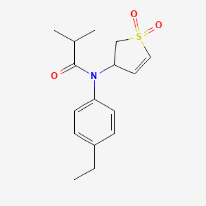 N-(1,1-dioxido-2,3-dihydrothiophen-3-yl)-N-(4-ethylphenyl)isobutyramide