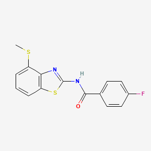 4-fluoro-N-(4-(methylthio)benzo[d]thiazol-2-yl)benzamide