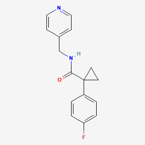1-(4-fluorophenyl)-N-[(pyridin-4-yl)methyl]cyclopropane-1-carboxamide