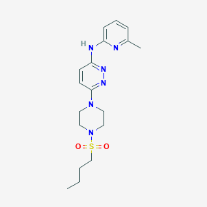 6-(4-(butylsulfonyl)piperazin-1-yl)-N-(6-methylpyridin-2-yl)pyridazin-3-amine
