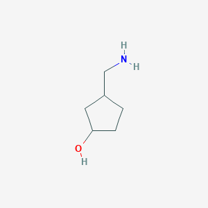 molecular formula C6H13NO B3018007 3-(Aminomethyl)cyclopentan-1-ol CAS No. 116649-87-7