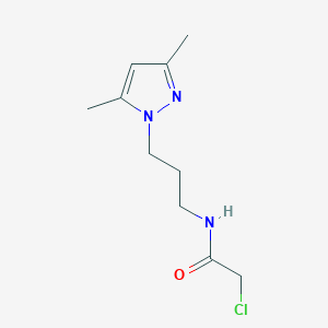 2-chloro-N-[3-(3,5-dimethyl-1H-pyrazol-1-yl)propyl]acetamide