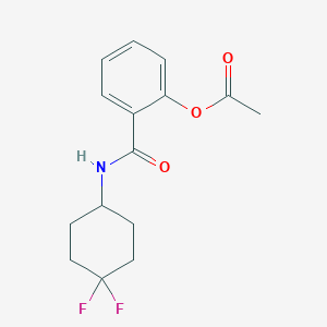 2-((4,4-Difluorocyclohexyl)carbamoyl)phenyl acetate