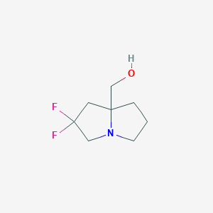 molecular formula C8H13F2NO B3018023 (2,2-Difluoro-hexahydro-1H-pyrrolizin-7a-yl)methanol CAS No. 1788873-48-2