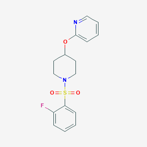 2-((1-((2-Fluorophenyl)sulfonyl)piperidin-4-yl)oxy)pyridine