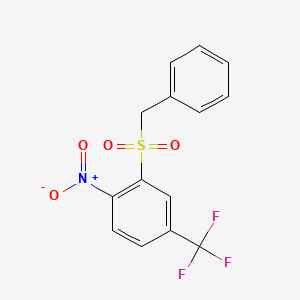 Benzyl[2-nitro-5-(trifluoromethyl)phenyl]dioxo-lambda~6~-sulfane