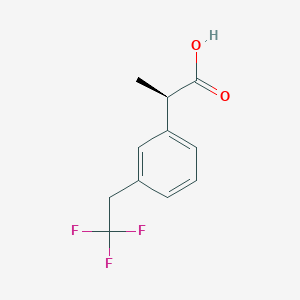 (2R)-2-[3-(2,2,2-Trifluoroethyl)phenyl]propanoic acid