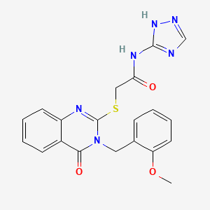 molecular formula C20H18N6O3S B3018045 5-[(4-Ethylphenyl)sulfonyl]-2-[4-(3-methylphenyl)piperazin-1-yl]pyrimidin-4-amine CAS No. 1115905-87-7