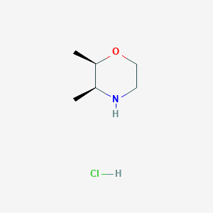 molecular formula C6H14ClNO B3018048 cis-2,3-Dimethylmorpholine hydrochloride CAS No. 1660110-78-0; 316806-96-9