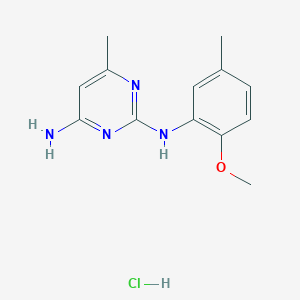 N2-(2-methoxy-5-methylphenyl)-6-methylpyrimidine-2,4-diamine hydrochloride