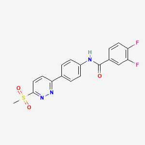 3,4-difluoro-N-(4-(6-(methylsulfonyl)pyridazin-3-yl)phenyl)benzamide