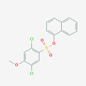 molecular formula C17H12Cl2O4S B3018061 Naphthalen-1-yl 2,5-dichloro-4-methoxybenzenesulfonate CAS No. 2305565-68-6