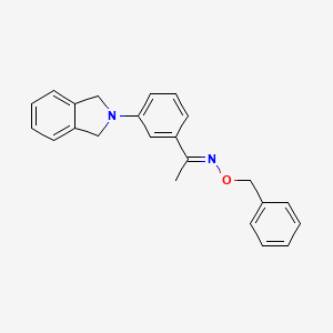 molecular formula C23H22N2O B3018065 1-[3-(1,3-二氢-2H-异吲哚-2-基)苯基]-1-乙酮 O-苄基肟 CAS No. 861211-04-3