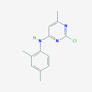 molecular formula C13H14ClN3 B3018097 2-chloro-N-(2,4-dimethylphenyl)-6-methylpyrimidin-4-amine CAS No. 1280713-39-4