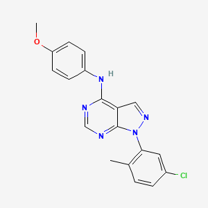 1-(5-chloro-2-methylphenyl)-N-(4-methoxyphenyl)-1H-pyrazolo[3,4-d]pyrimidin-4-amine