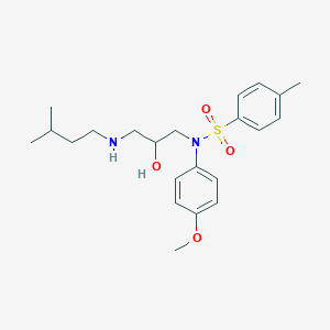 N-(2-hydroxy-3-(isopentylamino)propyl)-N-(4-methoxyphenyl)-4-methylbenzenesulfonamide