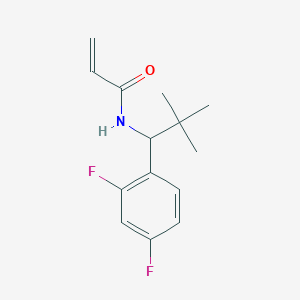molecular formula C14H17F2NO B3018105 N-[1-(2,4-Difluorophenyl)-2,2-dimethylpropyl]prop-2-enamide CAS No. 2305472-78-8