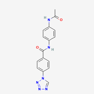 N-[4-(acetylamino)phenyl]-4-(1H-tetrazol-1-yl)benzamide