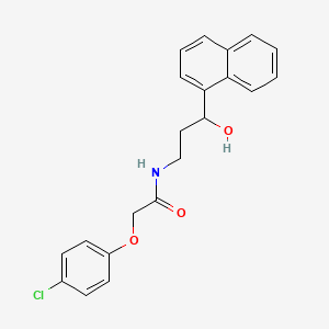2-(4-chlorophenoxy)-N-(3-hydroxy-3-(naphthalen-1-yl)propyl)acetamide