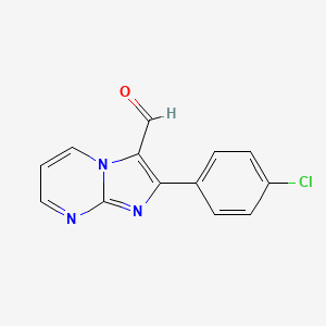2-(4-Chlorophenyl)imidazo[1,2-a]pyrimidine-3-carbaldehyde