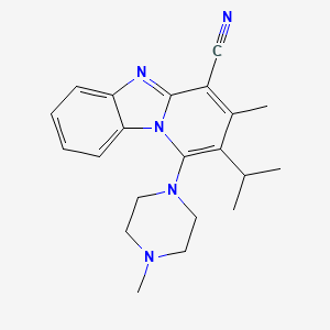2-Isopropyl-3-methyl-1-(4-methyl-1-piperazinyl)pyrido[1,2-a]benzimidazole-4-carbonitrile