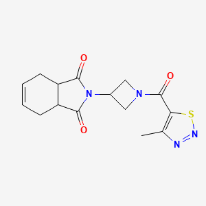 2-(1-(4-methyl-1,2,3-thiadiazole-5-carbonyl)azetidin-3-yl)-3a,4,7,7a-tetrahydro-1H-isoindole-1,3(2H)-dione