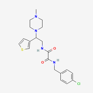 N1-(4-chlorobenzyl)-N2-(2-(4-methylpiperazin-1-yl)-2-(thiophen-3-yl)ethyl)oxalamide