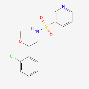 molecular formula C14H15ClN2O3S B3018176 N-(2-(2-chlorophenyl)-2-methoxyethyl)pyridine-3-sulfonamide CAS No. 1706266-70-7