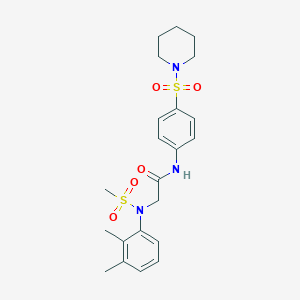 molecular formula C22H29N3O5S2 B301818 Cambridge id 6853530 