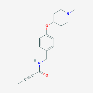 N-[[4-(1-Methylpiperidin-4-yl)oxyphenyl]methyl]but-2-ynamide