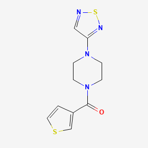 1-(1,2,5-Thiadiazol-3-yl)-4-(thiophene-3-carbonyl)piperazine