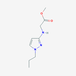 molecular formula C9H15N3O2 B3018194 Methyl 2-[(1-propylpyrazol-3-yl)amino]acetate CAS No. 2247206-63-7