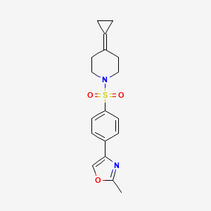 4-(4-((4-Cyclopropylidenepiperidin-1-yl)sulfonyl)phenyl)-2-methyloxazole