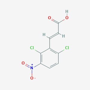 molecular formula C9H5Cl2NO4 B3018232 (E)-3-(2,6-Dichloro-3-nitrophenyl)prop-2-enoic acid CAS No. 773130-72-6