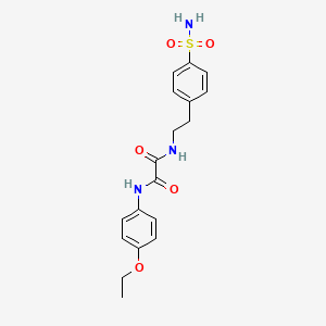 molecular formula C18H21N3O5S B3018239 N1-(4-ethoxyphenyl)-N2-(4-sulfamoylphenethyl)oxalamide CAS No. 900000-91-1