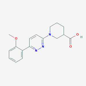 molecular formula C17H19N3O3 B3018251 1-(6-(2-Methoxyphenyl)pyridazin-3-yl)piperidine-3-carboxylic acid CAS No. 1286720-37-3