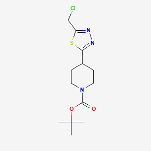 Tert-butyl 4-[5-(chloromethyl)-1,3,4-thiadiazol-2-yl]piperidine-1-carboxylate