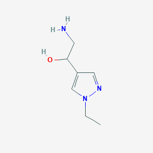 2-amino-1-(1-ethyl-1H-pyrazol-4-yl)ethan-1-ol