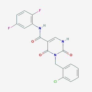 3-(2-chlorobenzyl)-N-(2,5-difluorophenyl)-2,4-dioxo-1,2,3,4-tetrahydropyrimidine-5-carboxamide